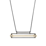 Axel-bis Triple-bar Pendant with Chain