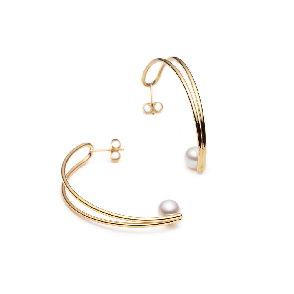 Elvire gold earrings