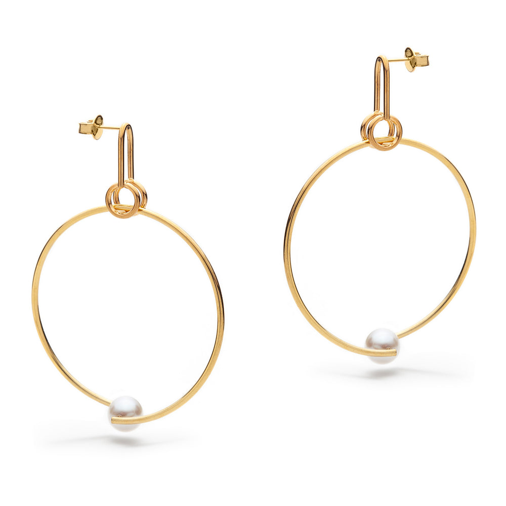 Simone gold earrings