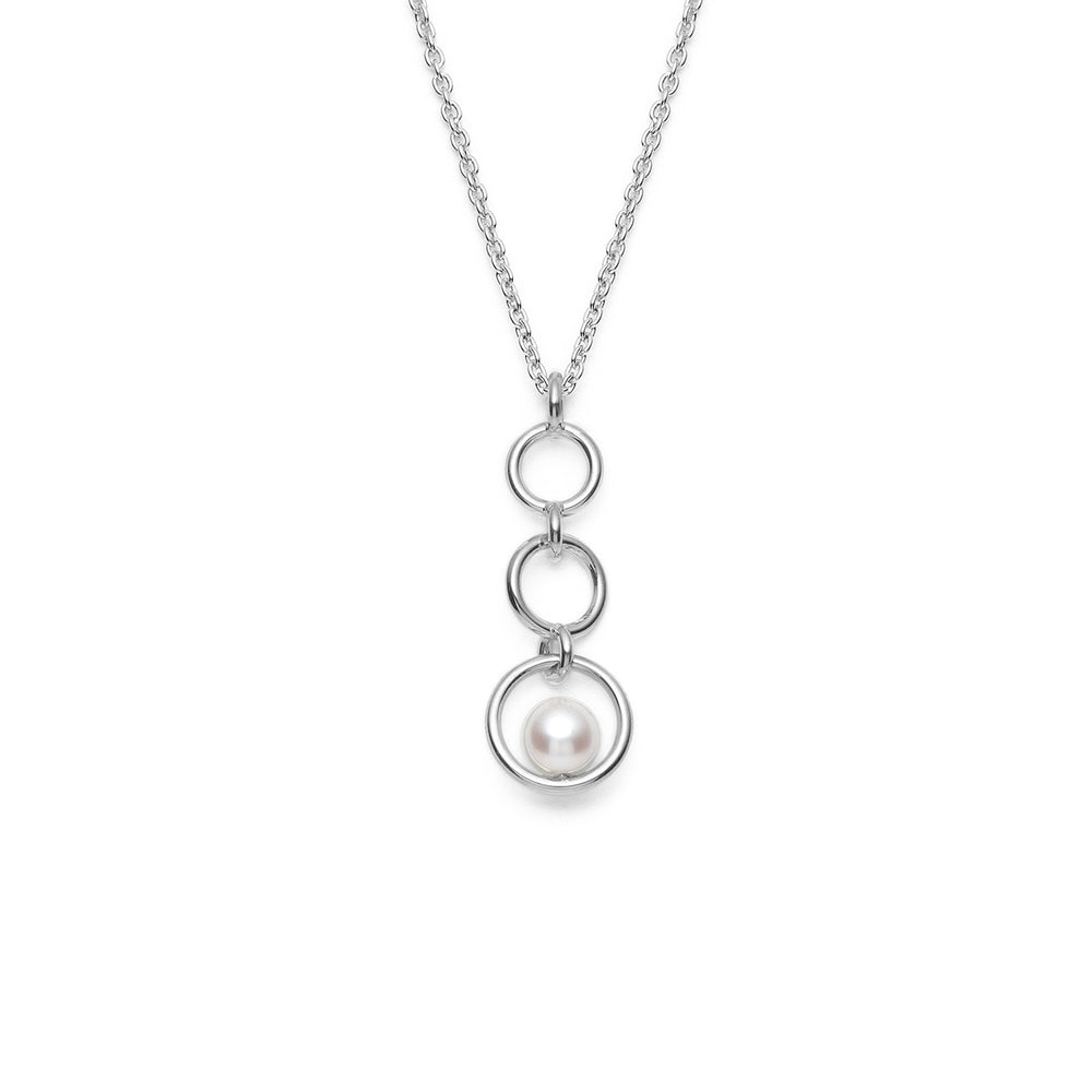 Clotilde silver pendant and its chain
