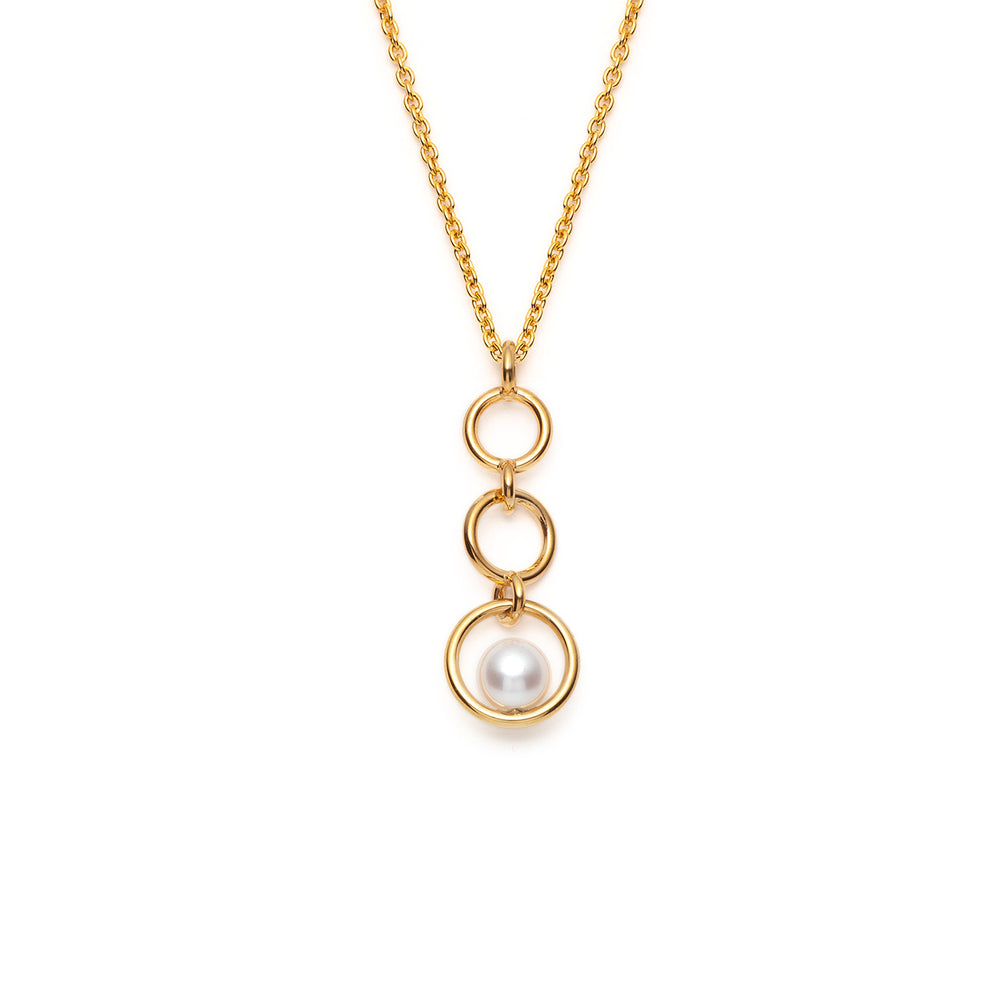 Clotilde gold pendant and its chain
