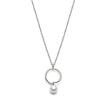 Laure silver pendant and its chain