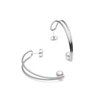 Les boucles d'oreilles Elvire argent