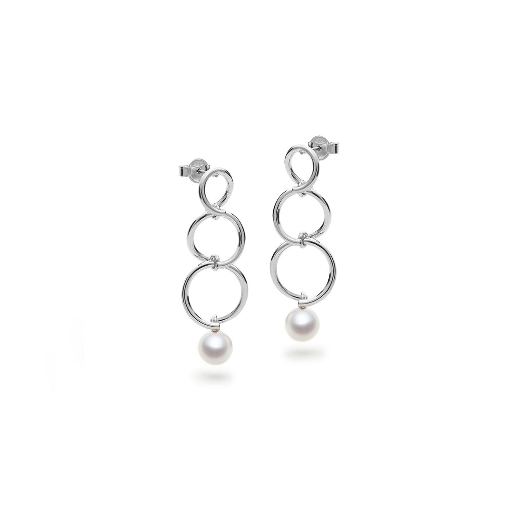 Les boucles d'oreilles Florine argent