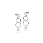 Les boucles d'oreilles Florine argent